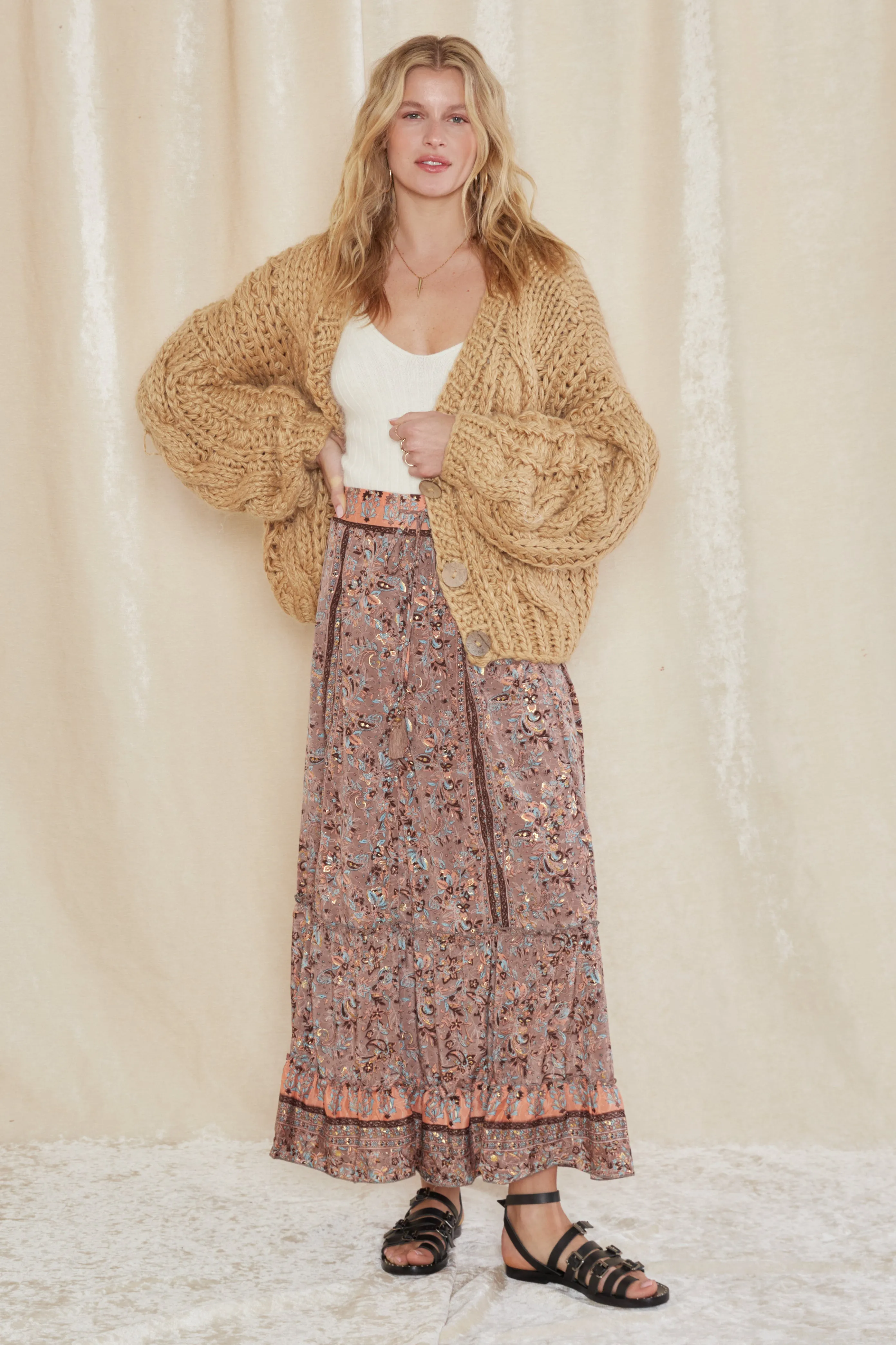 Alaska Cable Knit Cardigan