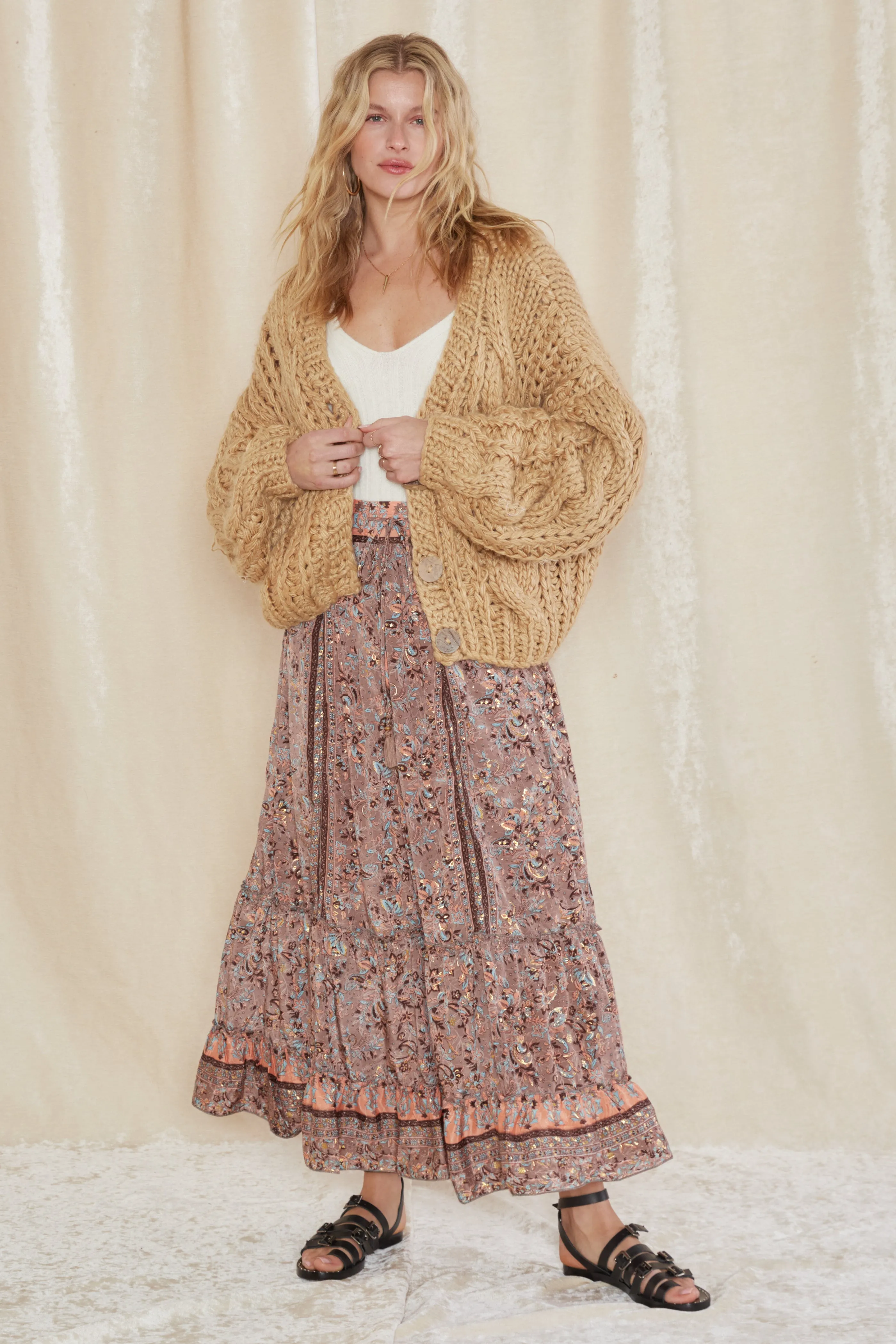 Alaska Cable Knit Cardigan
