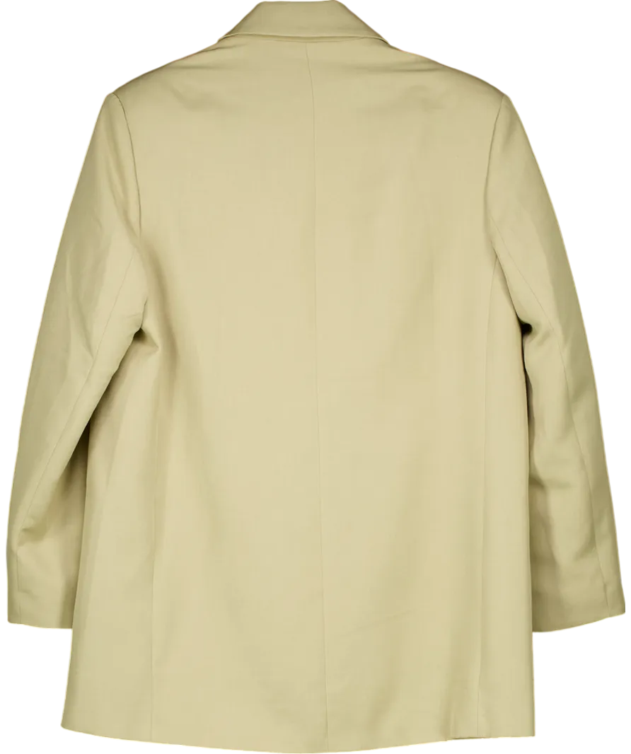 ASOS Beige Oversized Single Breasted Blazer UK 10