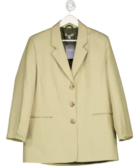 ASOS Beige Oversized Single Breasted Blazer UK 10