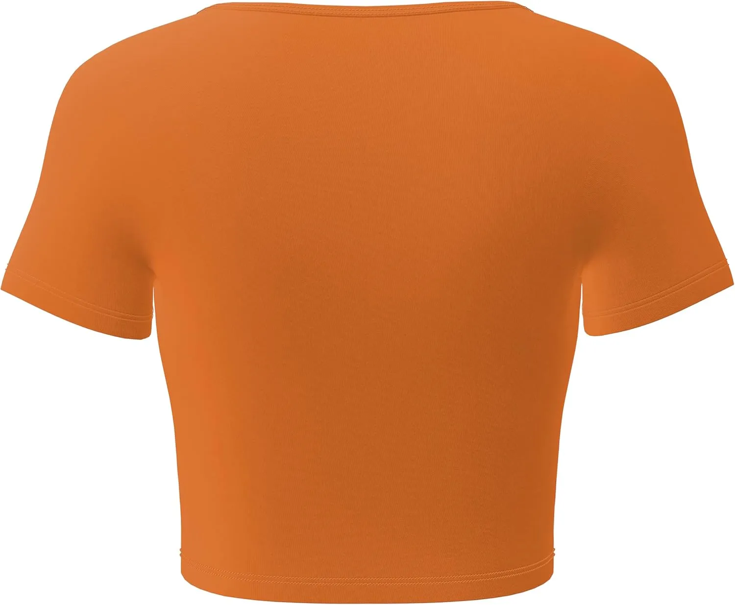 Basic Crop Tops for Women Short Sleeve T-Shirts Scoop Neck Cropped Shirts Women's Crop Top Cute Summer Tops Slim Fit Tees