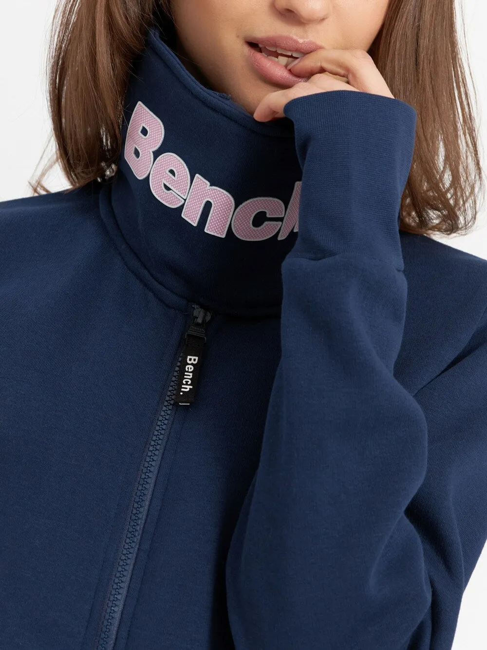 Bench HAYLO zip-up sweatshirt, dark blue