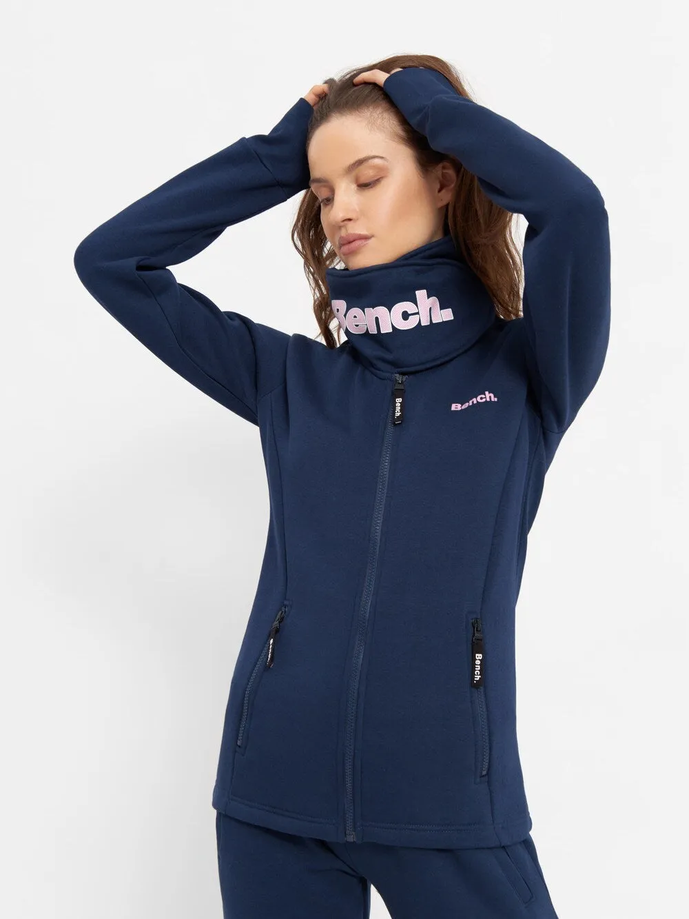 Bench HAYLO zip-up sweatshirt, dark blue