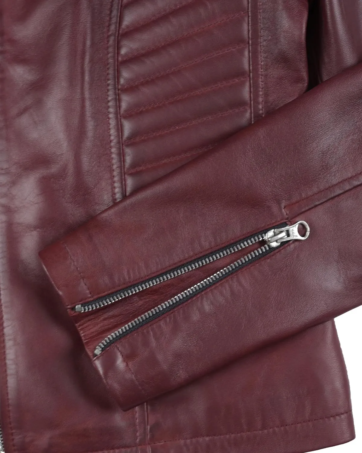 Blingsoul Real Leather Jacket Women - Cafe Racer Style Womens Leather Jackets