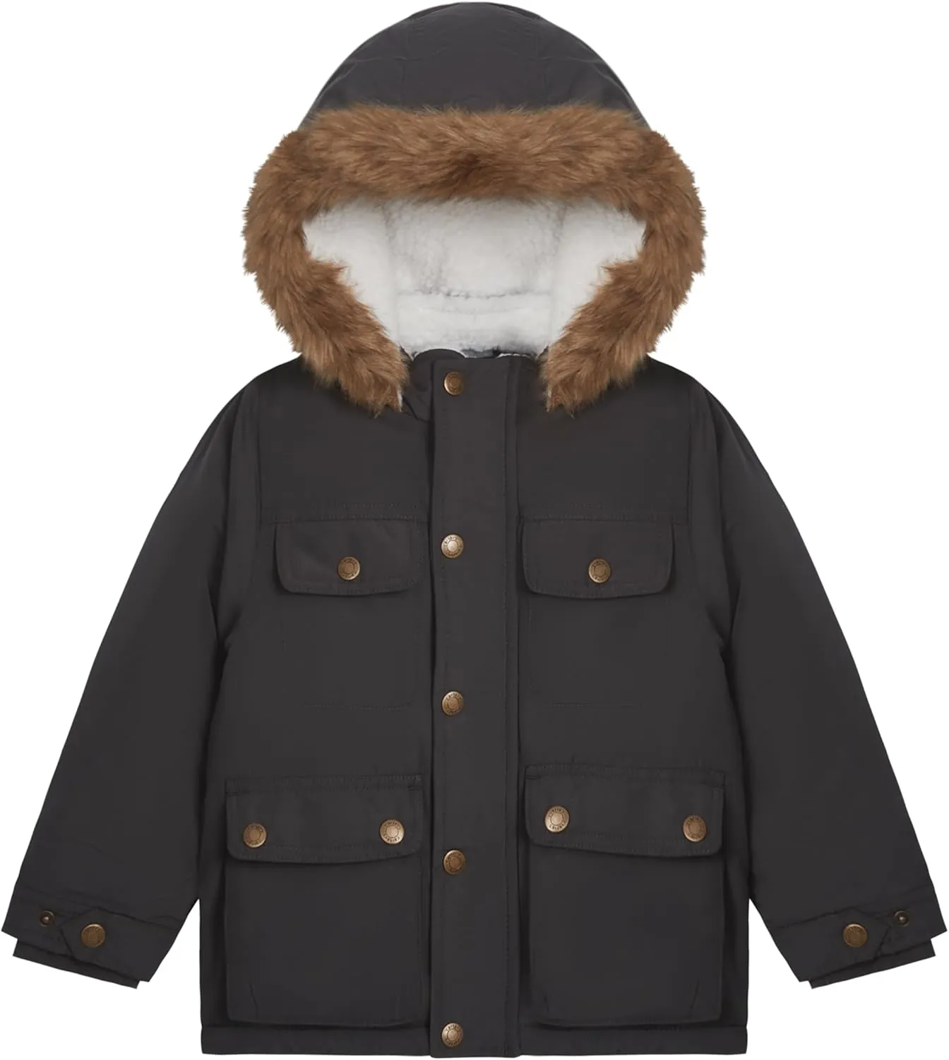 Carter's Boys' Warm Winter Parka Hooded Jacket
