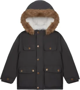 Carter's Boys' Warm Winter Parka Hooded Jacket