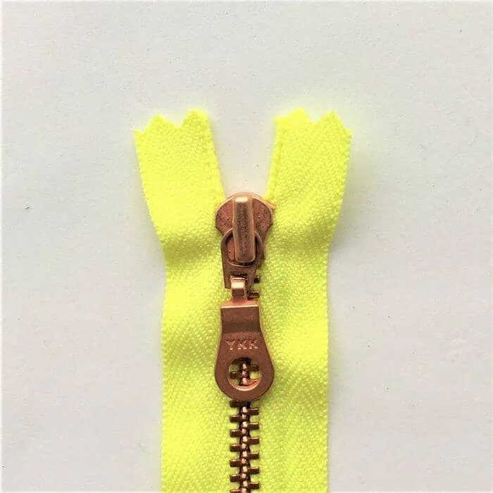 Copper zipper, 50 cm - two-way separator