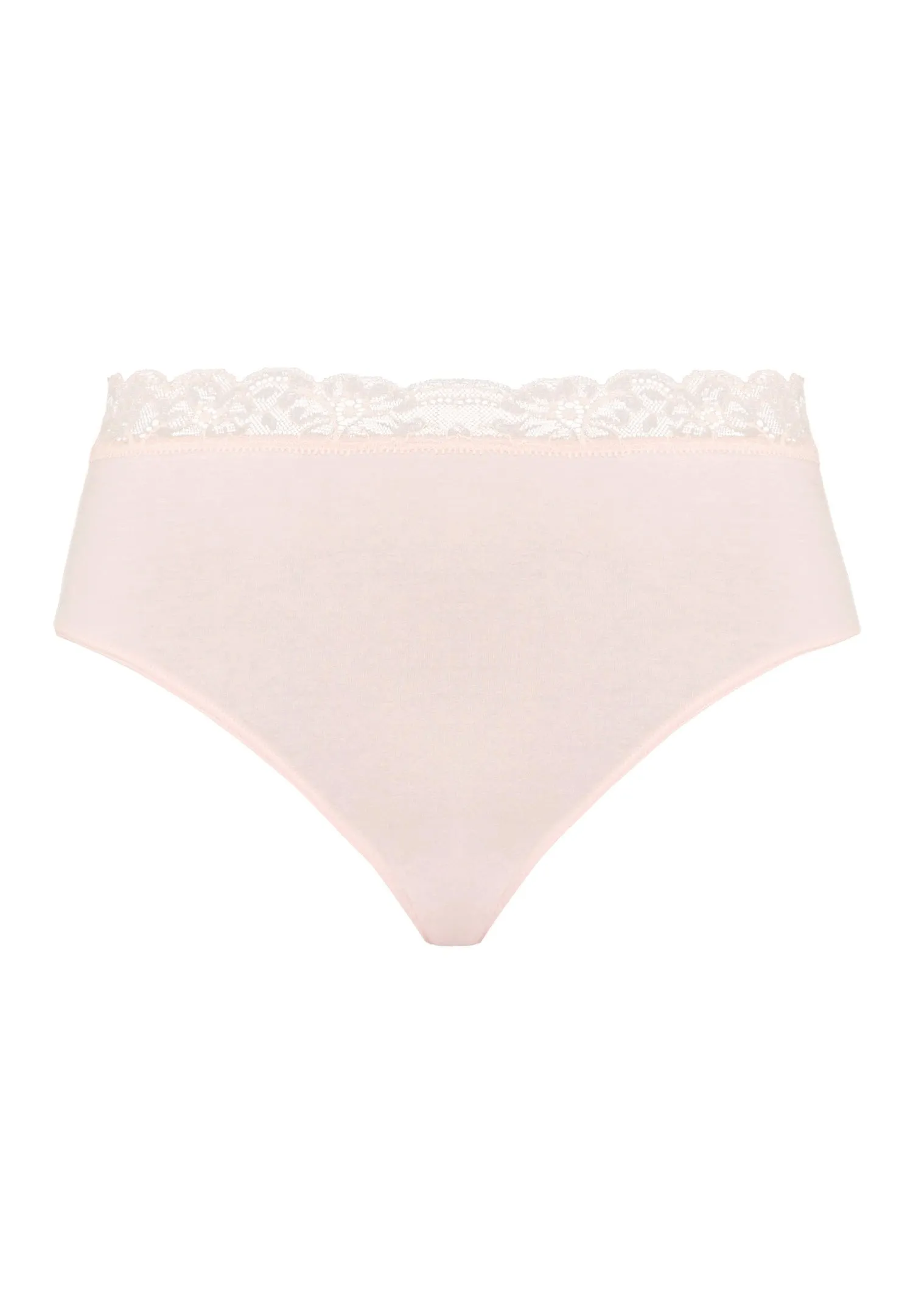 Cotton Lace Lace-Trim Cotton Full Brief | Powder 72436-1381