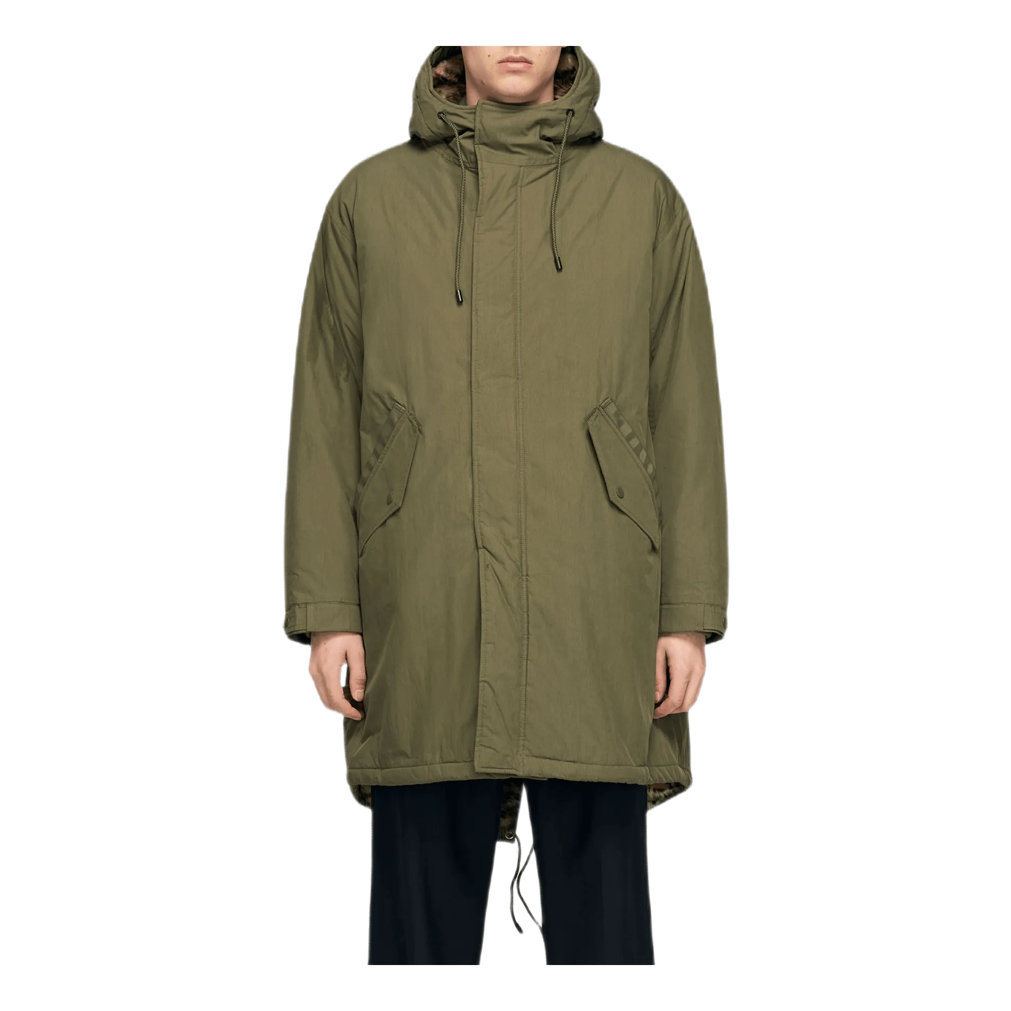 Dawn Lined Fishtail Parka Green