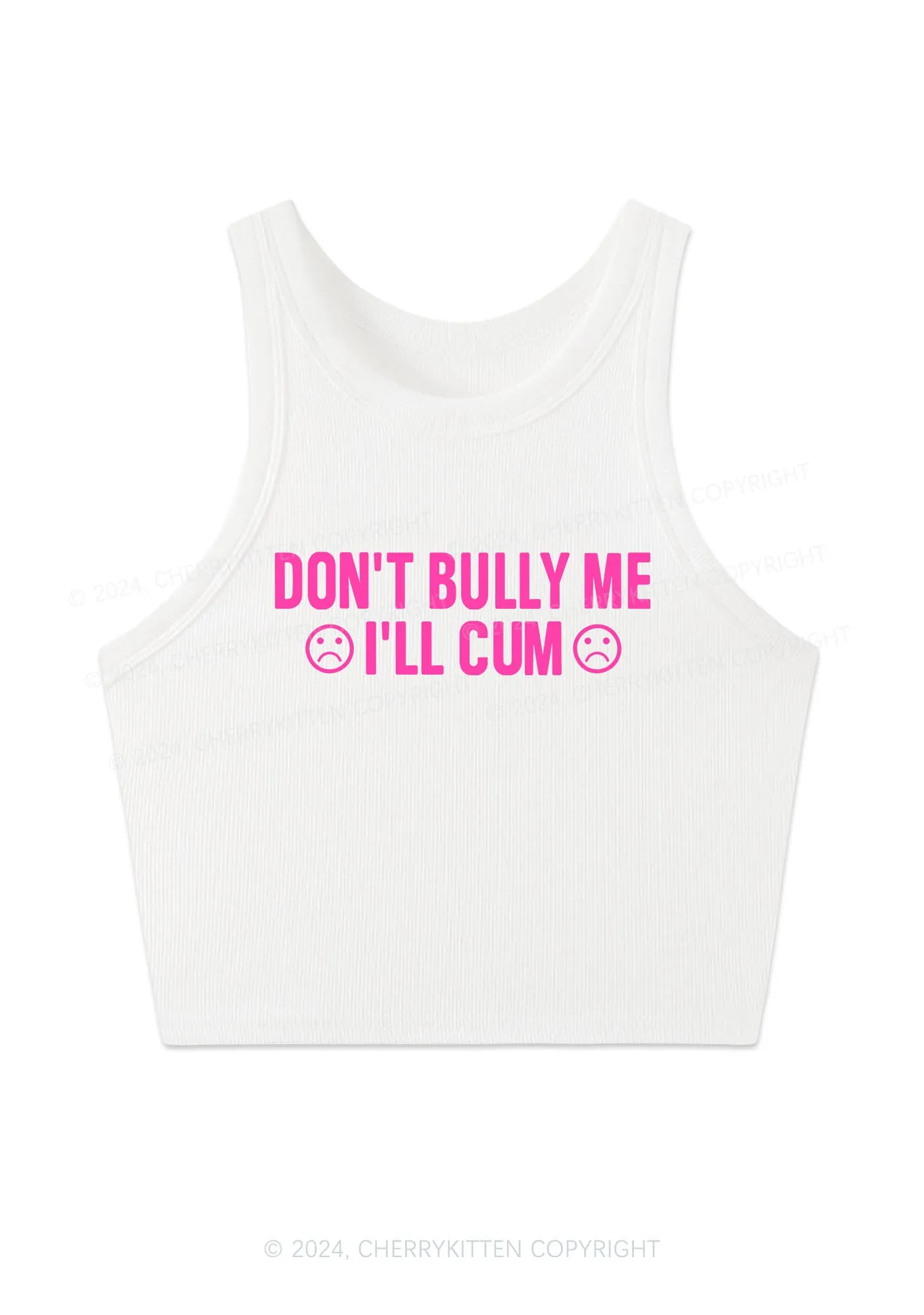 Don't Bully Me Y2K Crop Tank Top Cherrykitten