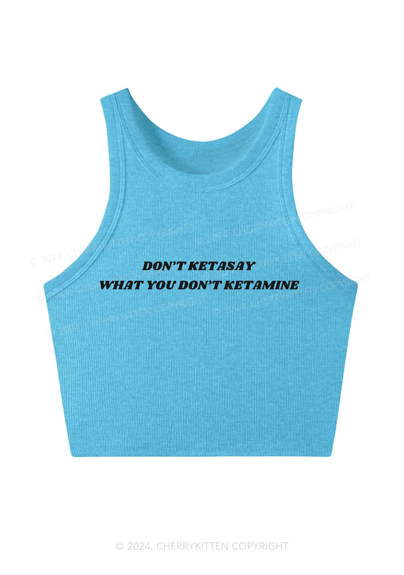 Don't Ketasay Y2K Crop Tank Top Cherrykitten