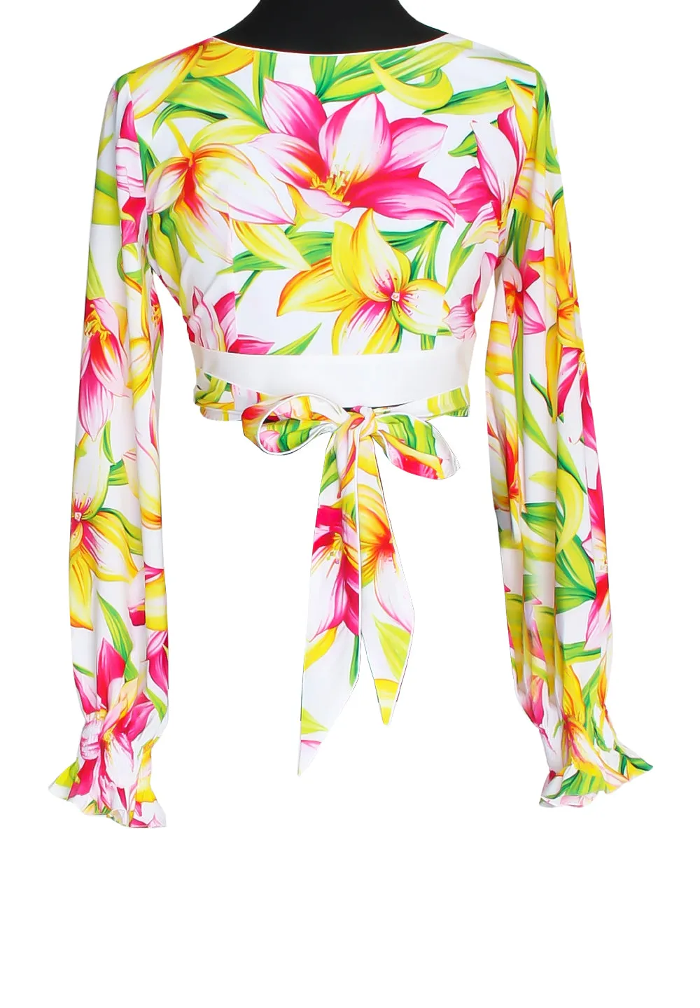 Euphoria - Floral Love Crop Top (Off-White)