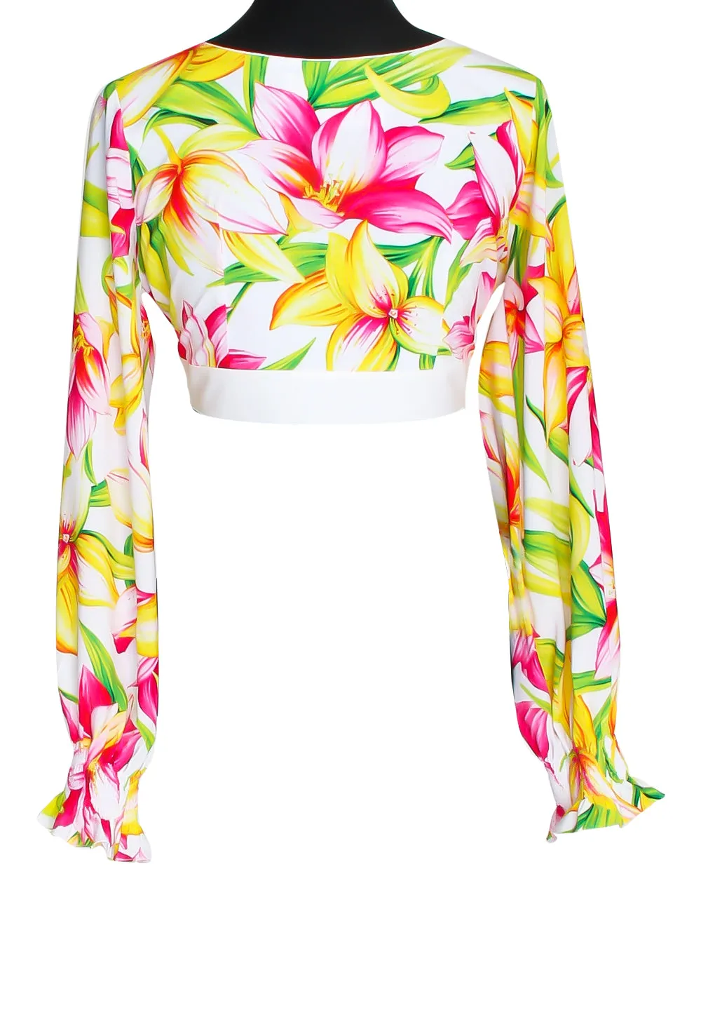 Euphoria - Floral Love Crop Top (Off-White)