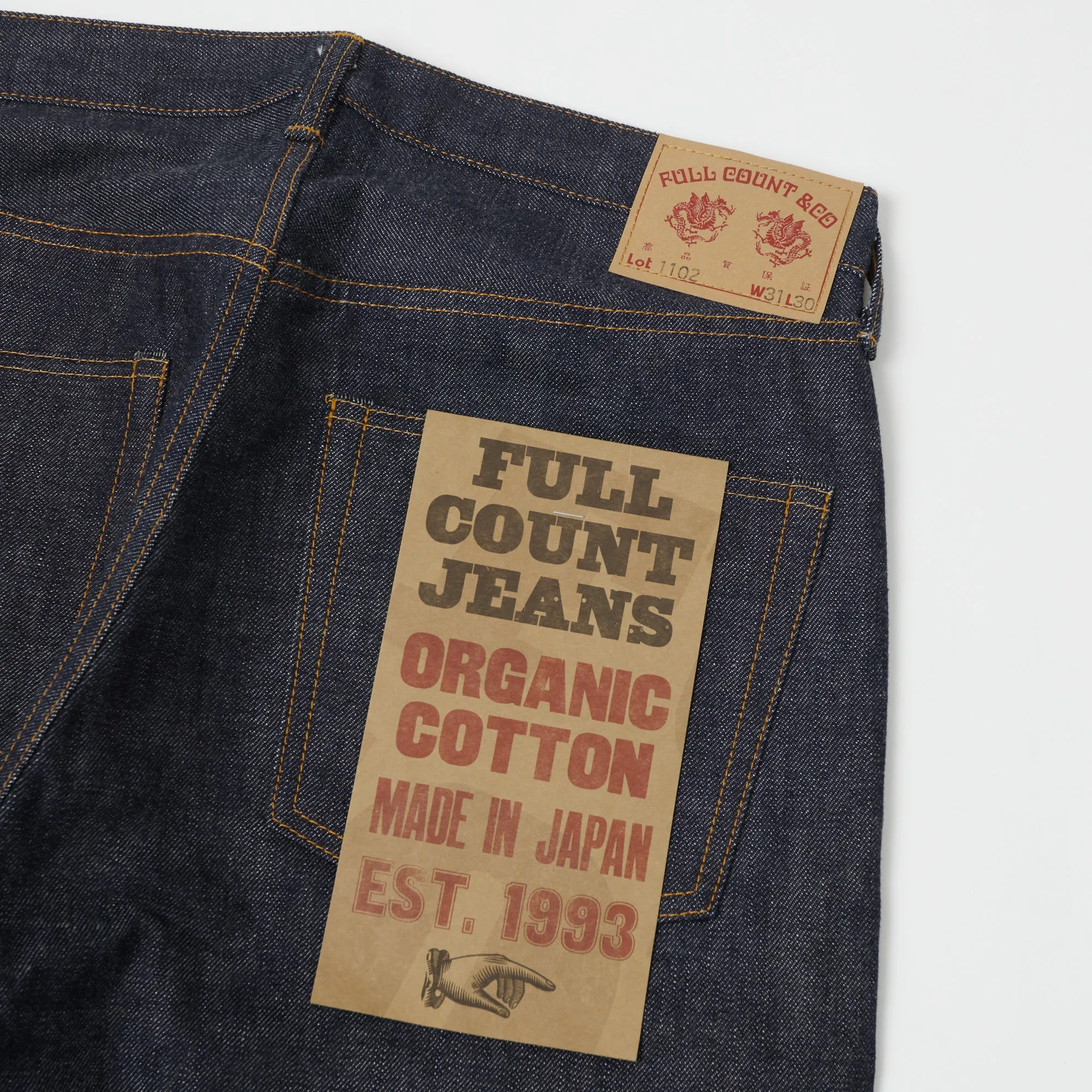 Full Count 1102 13.7oz 'Choice' Regular Straight Jean - Raw