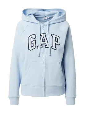 GAP zip-up sweatshirt, pastel blue