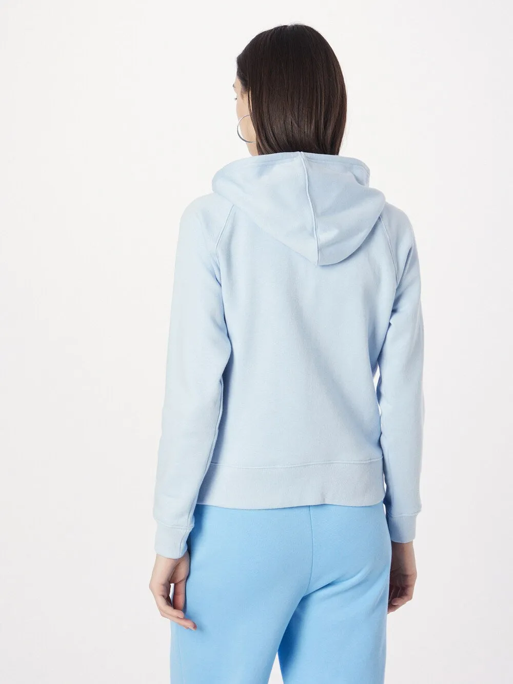 GAP zip-up sweatshirt, pastel blue