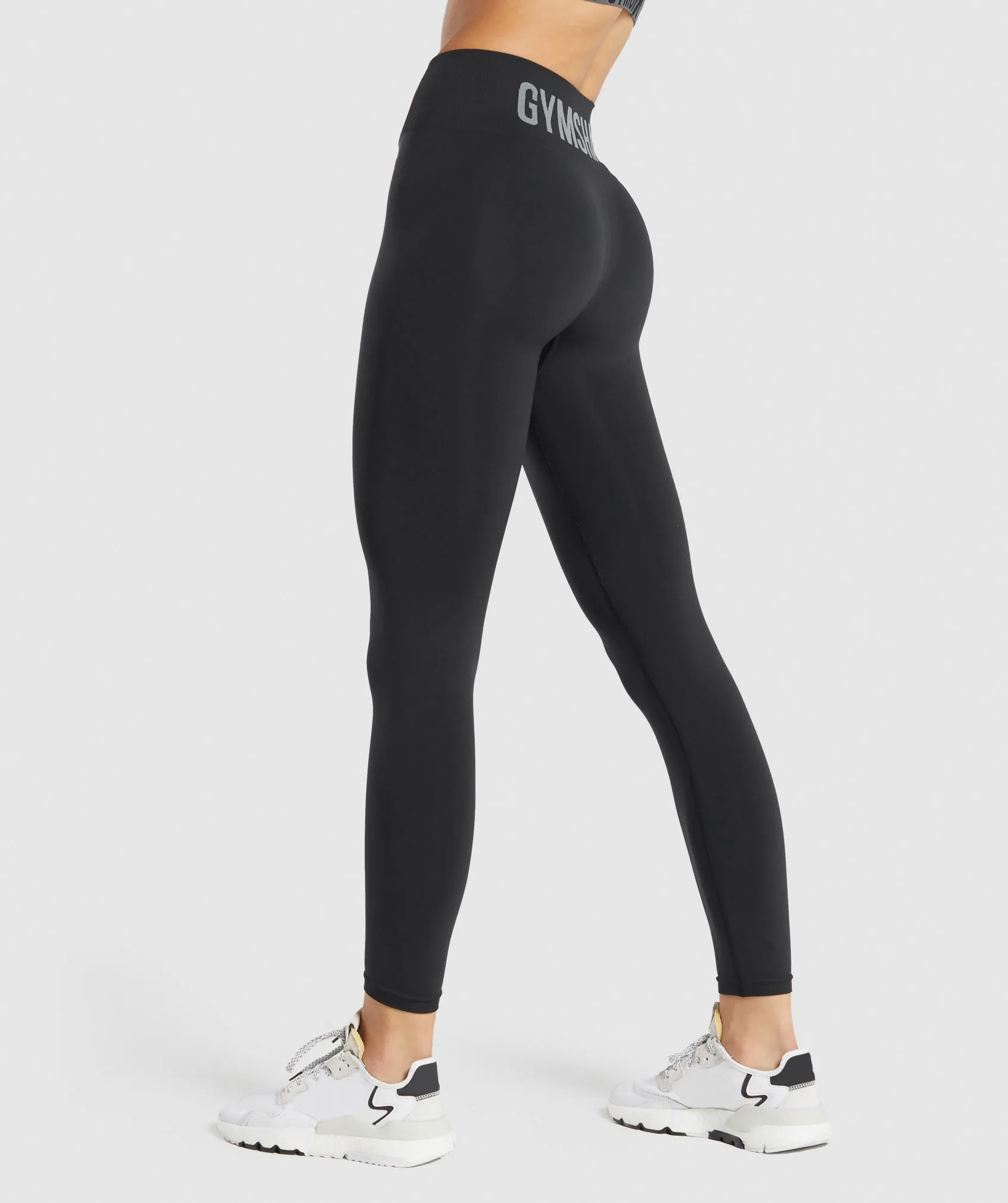 Gymshark Fit Seamless Mid Rise Leggings - Black