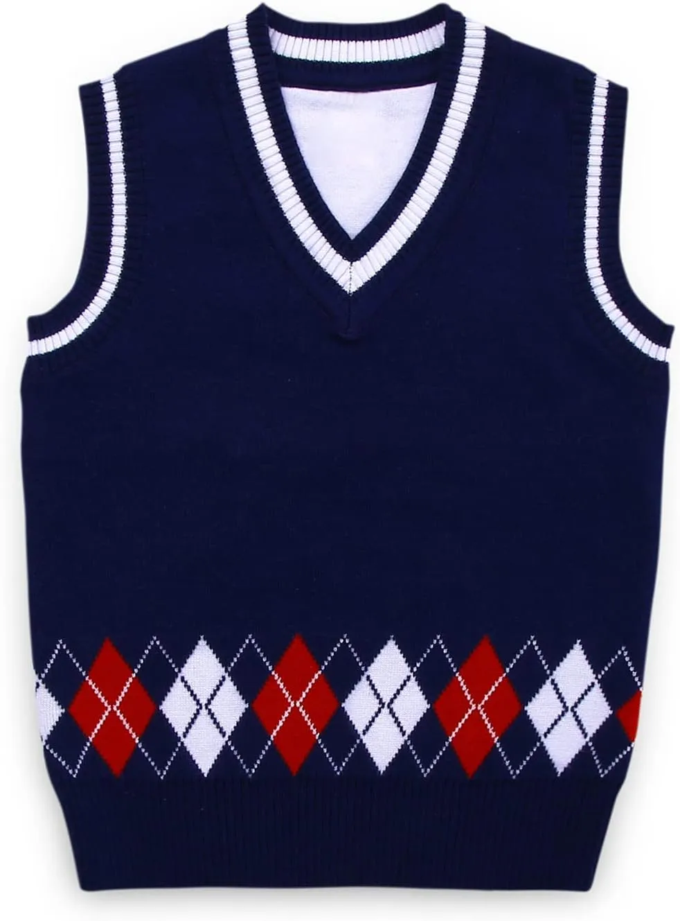 Happy Cherry Baby Boys Vest Thermal Warm Cotton Breathable Knit Sleeveless Sweater