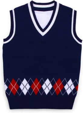 Happy Cherry Baby Boys Vest Thermal Warm Cotton Breathable Knit Sleeveless Sweater