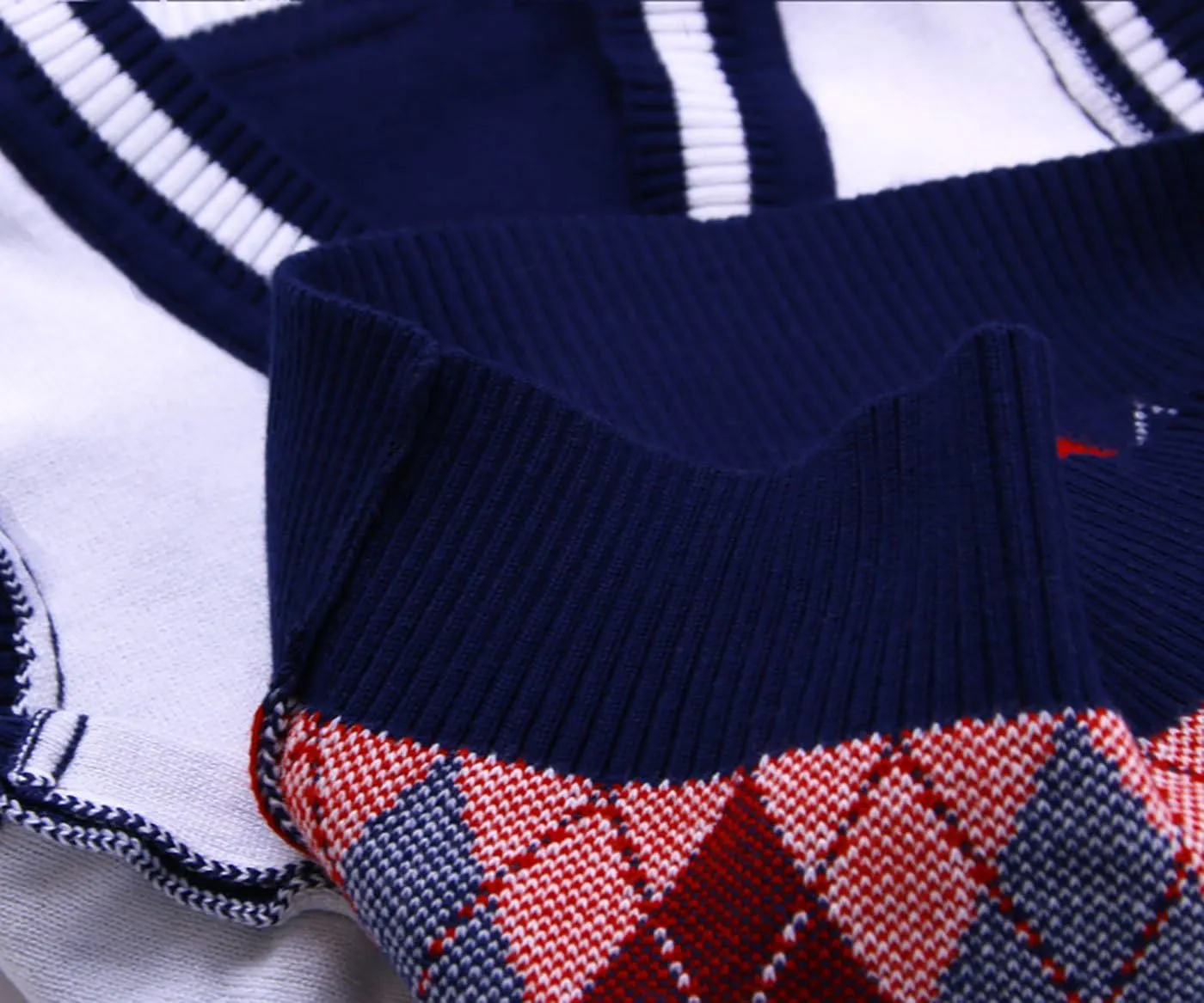 Happy Cherry Baby Boys Vest Thermal Warm Cotton Breathable Knit Sleeveless Sweater