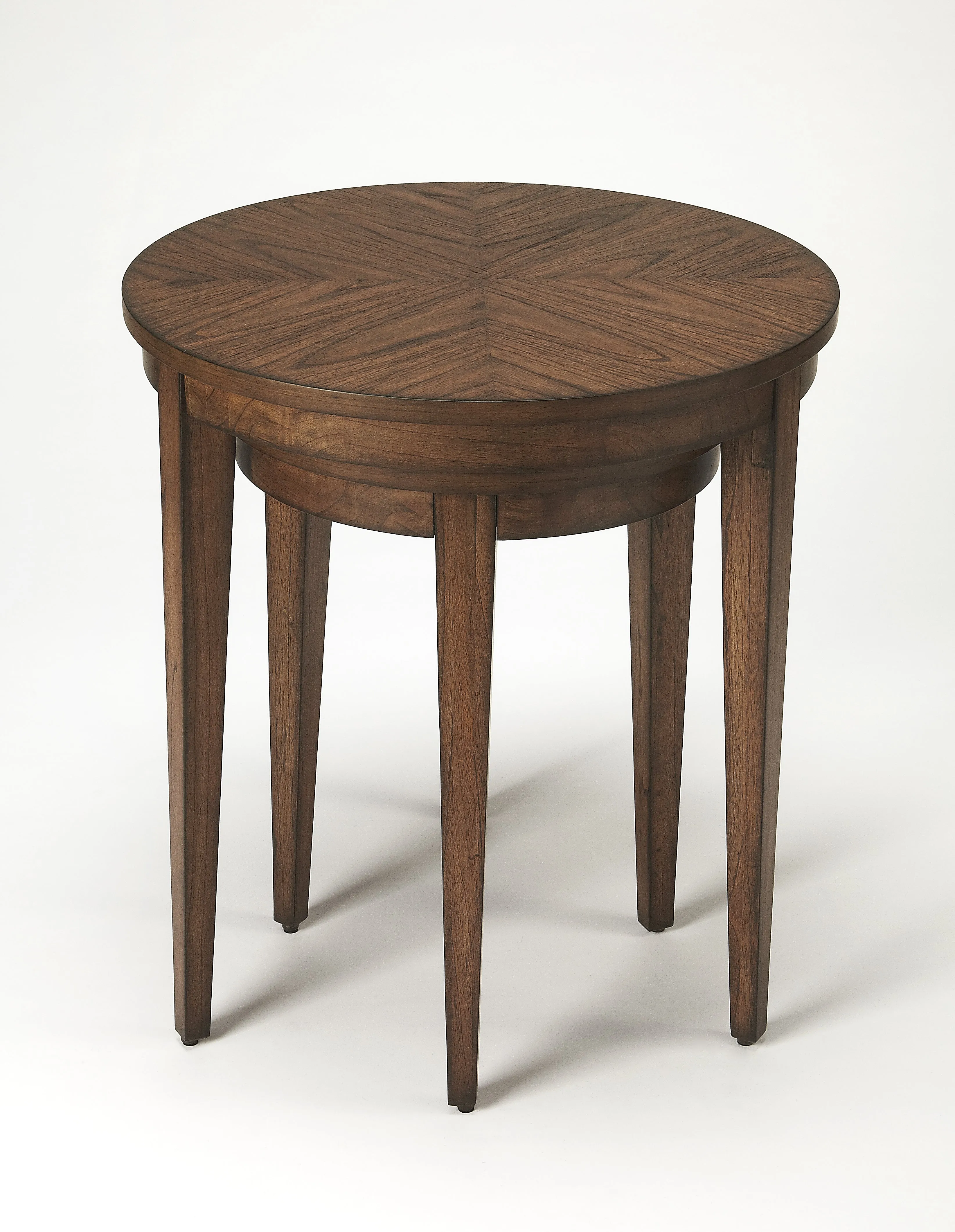 Lacey Round Nest Of Tables in Dark Brown  2249275