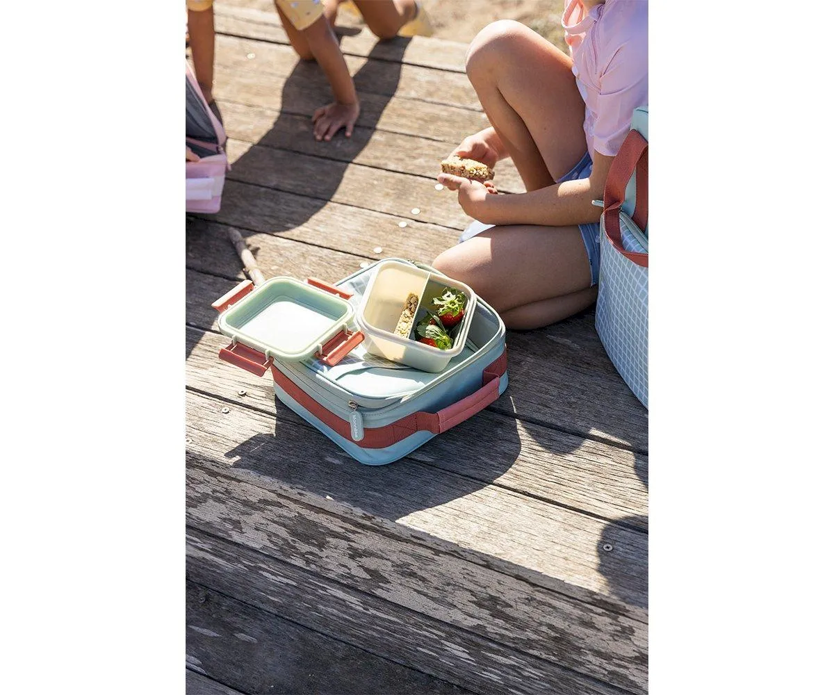 Monnëka Thermal Lunch Bag | Stripes Sage