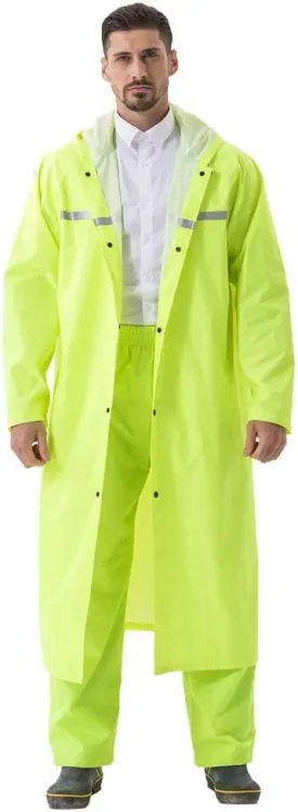 Rain Coats for Adults Rain Ponchos with Hoods Man Lightweight Raincoats Long Waterproof Jacket Windbreaker for Men Women