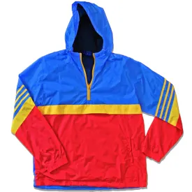 Retro Unisex Anorak Windbreaker - Royal