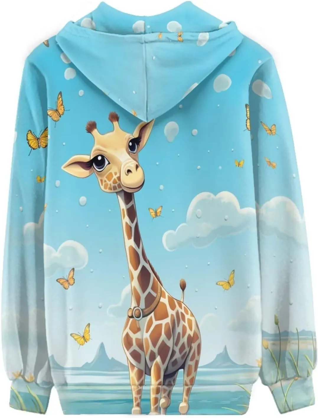 Showudesigns XS-5XL Zip Up Hoodie for Women Sweatshirt Pullover