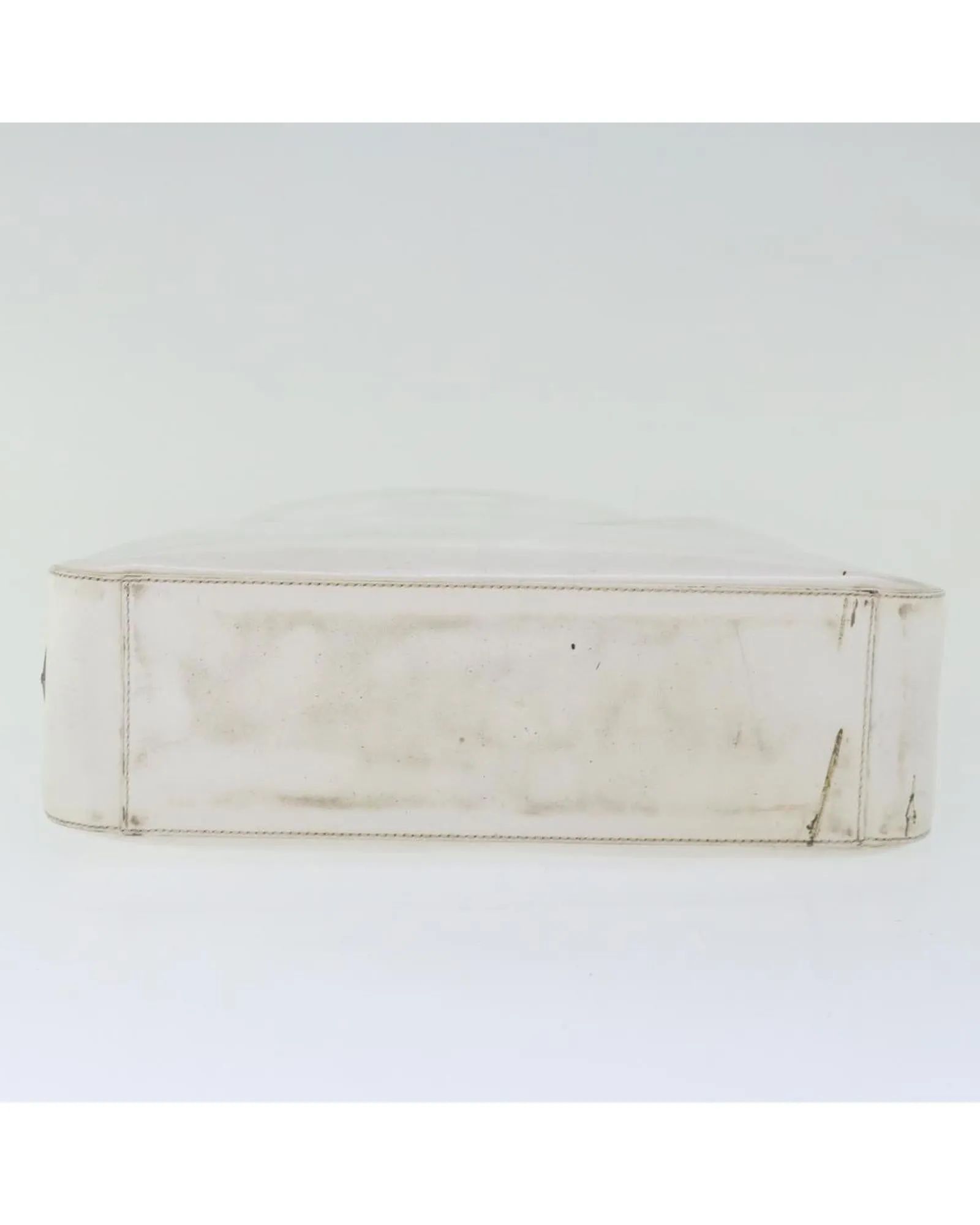 White Patent Leather Shoulder Bag