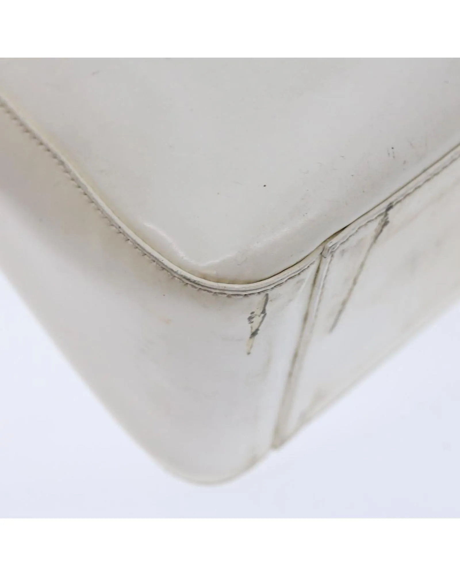 White Patent Leather Shoulder Bag